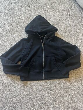 Lululemon athletica Black Sherpa lined Zip Hoodie size M